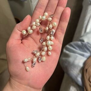 Rose Gold and Pearl Hair Piece